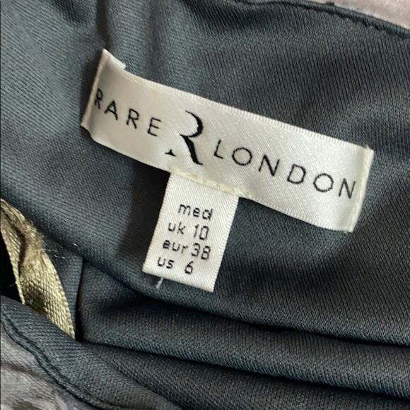 Rare London Wrap Asymmetrical Floral Roses Dress 6 - Picture 7 of 8